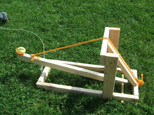 Making mini-catapults will take you for a few hours