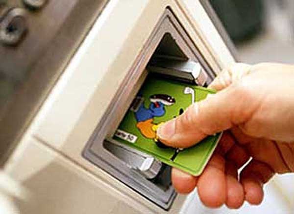 How to put money on the card via ATM