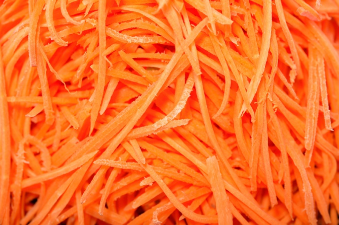 Carrots in Korean - a favorite by many Russians salad