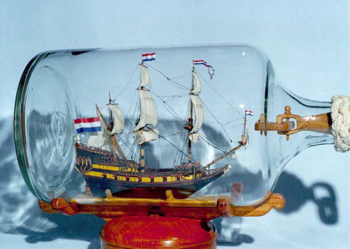 How to make a ship in a bottle