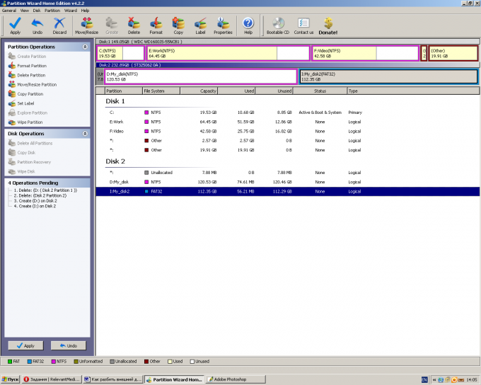 How to split an external drive on <b>topics</b>