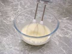 the whisking egg whites