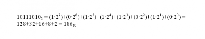 How to convert in decimal <strong>system</strong> binary <b></b>