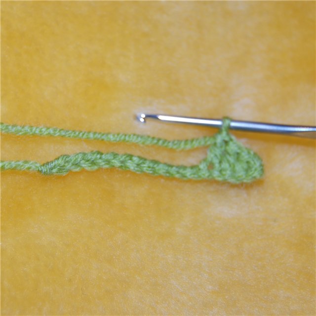 How to knit a leaves crochet