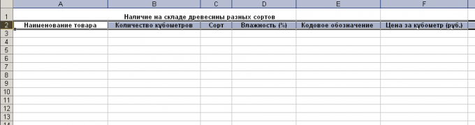 How to build an excel spreadsheet