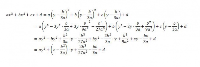 How to solve equation third degree