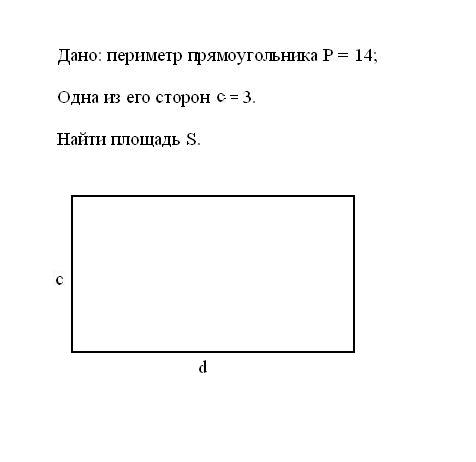 Как найти площадь, зная <b>периметр</b>