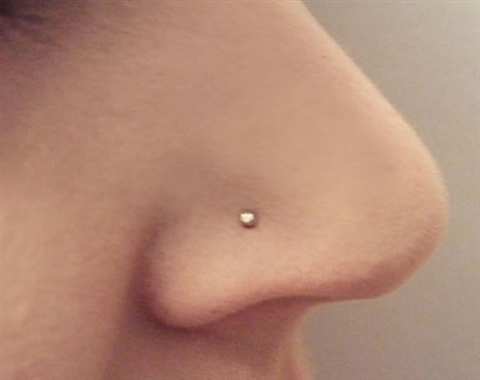 Piercing in the nose