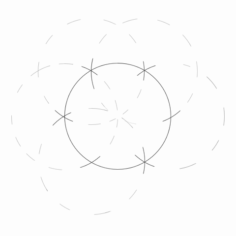 How to construct a regular hexagon