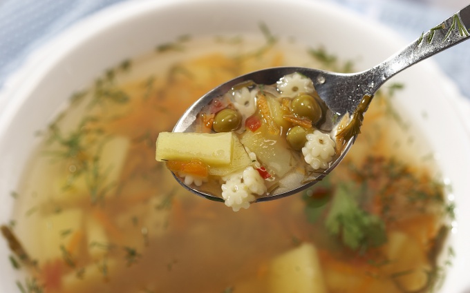 Как варить суп с макаронами