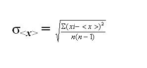 How to calculate the error