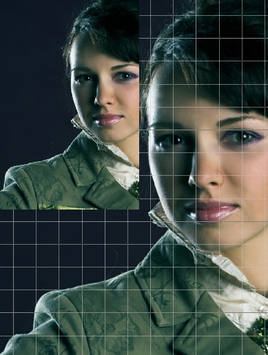 How to remove in photoshop the grid