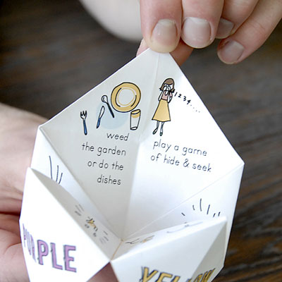 Как сделать гадалку из бумаги