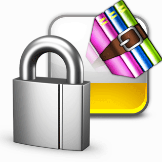How to put a password on rar archive