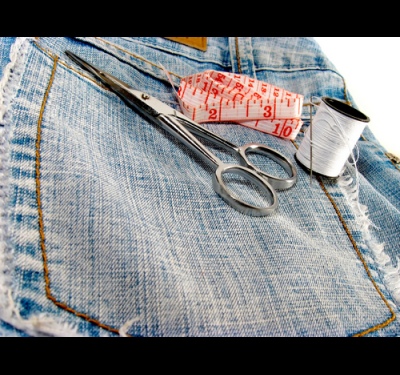 How to make jeans shorts