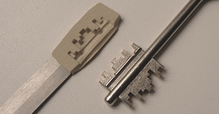 a mold of the key