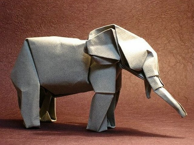 Как сделать слона из бумаги