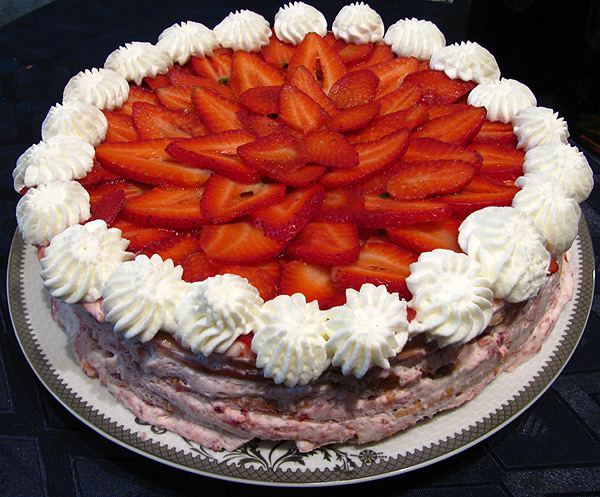 Whipped cream is a traditional way of decorating cakes