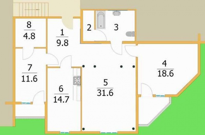 How to calculate <b>square</b> <strong>apartment</strong>