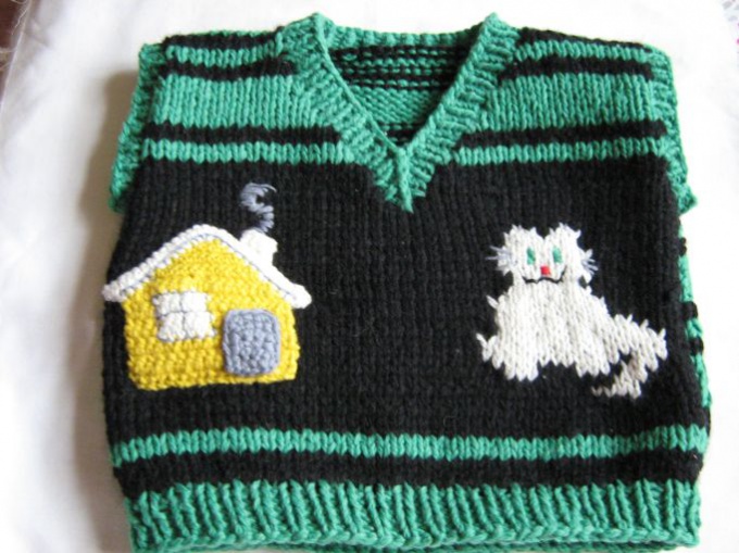 How to knit a child's vest knitting