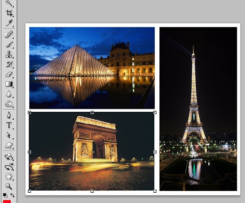How to make multiple pictures into one in Photoshop