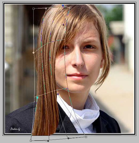 How to lengthen the hair in <b>photoshop</b>