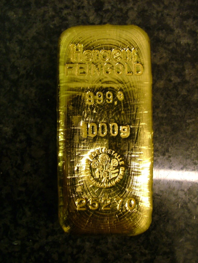 Gold bullion instead of jewellery