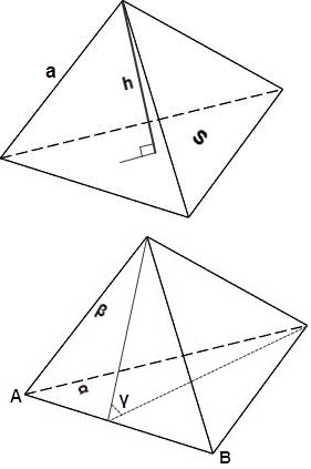Как найти объем правильного тетраэдра