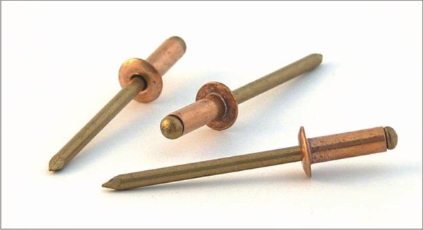 Details of copper combined with bronze