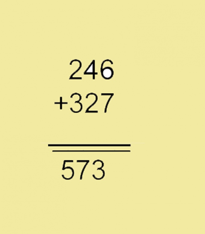 Write units under units, tens under tens