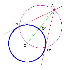 Как провести касательные к <strong>окружностям</strong>