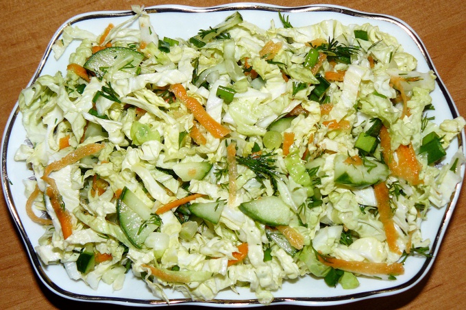 Как приготовить салат из пекинской капусты