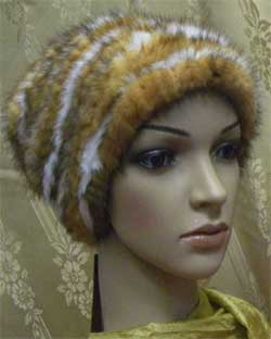 How to knit a hat made of mink