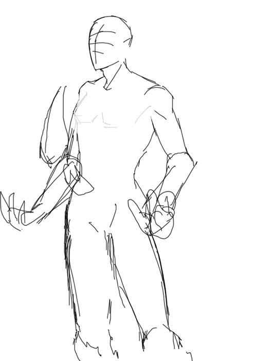 How to draw male <strong>body</strong>