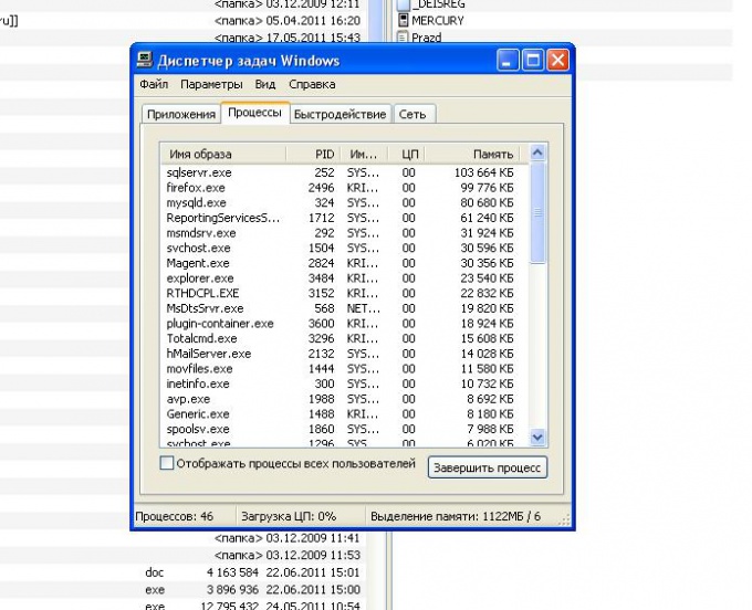 Window Windows task Manager