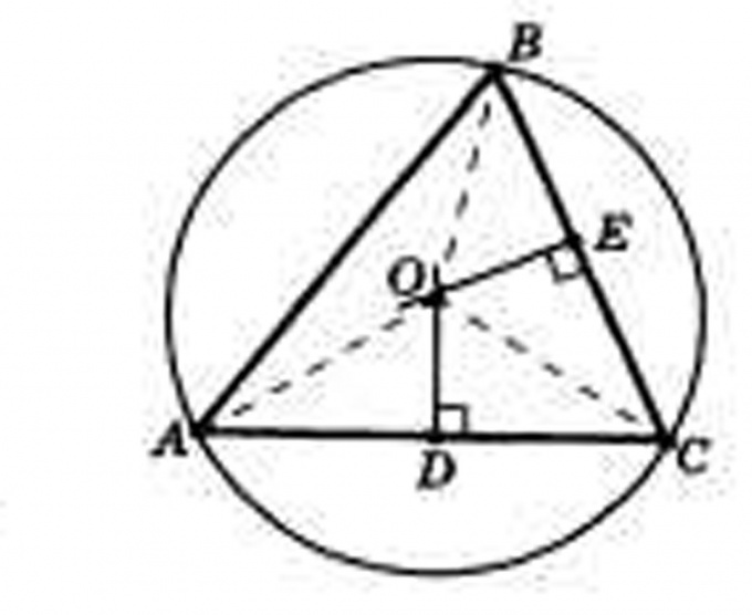 Draw a triangle with the given parameters