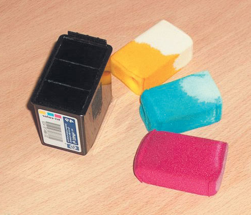 Washed sponges for paint