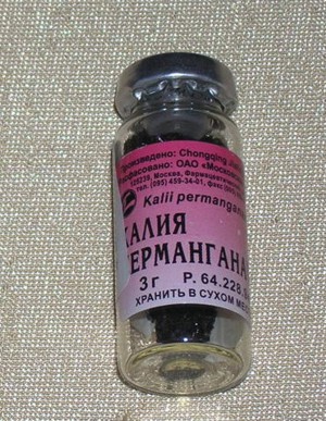 Permangante of potassium (potassium permanganate)