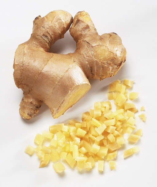 Ginger root contains a large amount of nutrients and vitamins.