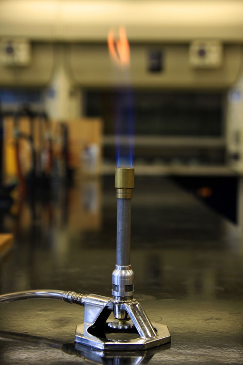 Gas in the chemical laboratory