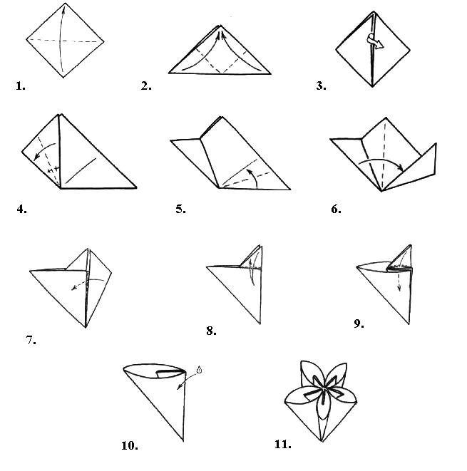 Как сделать объемные оригами