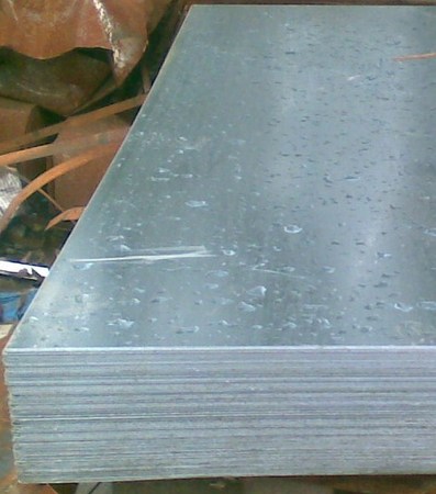 Sheets of galvanized steel