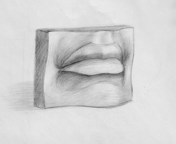 Как рисовать губы человека