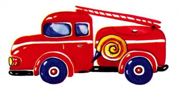 как нарисовать пожарную машину #draw, how to draw a fire truck