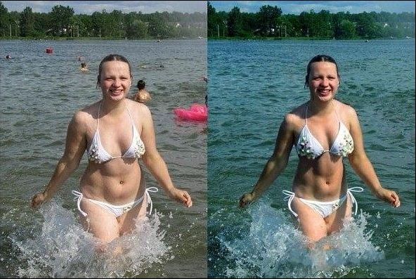How to make a person thinner in Photoshop