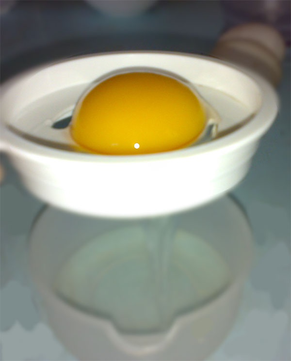 Separate the yolk from the white
