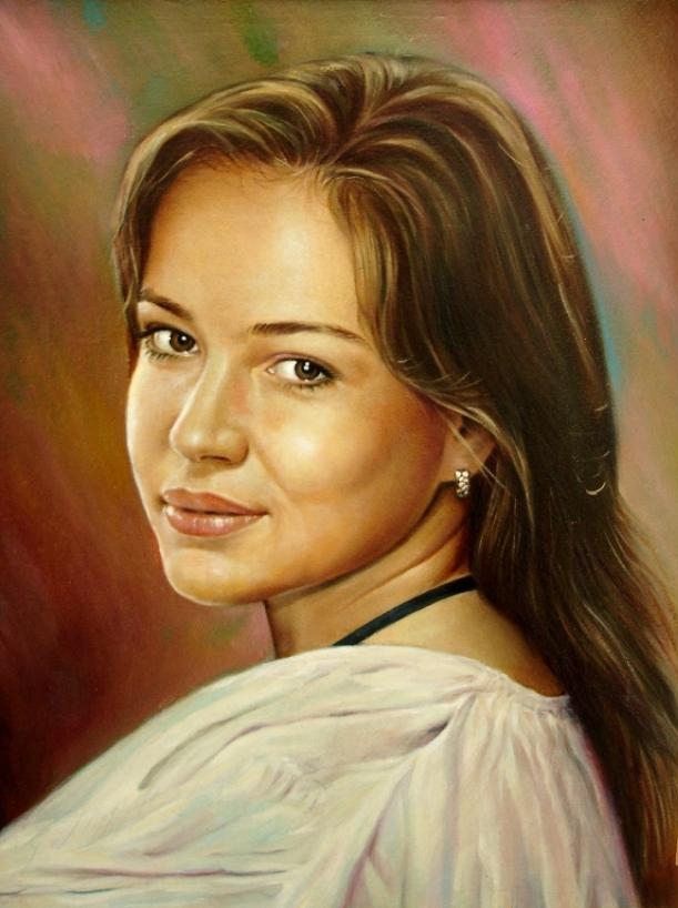 How to draw portrait oil painting