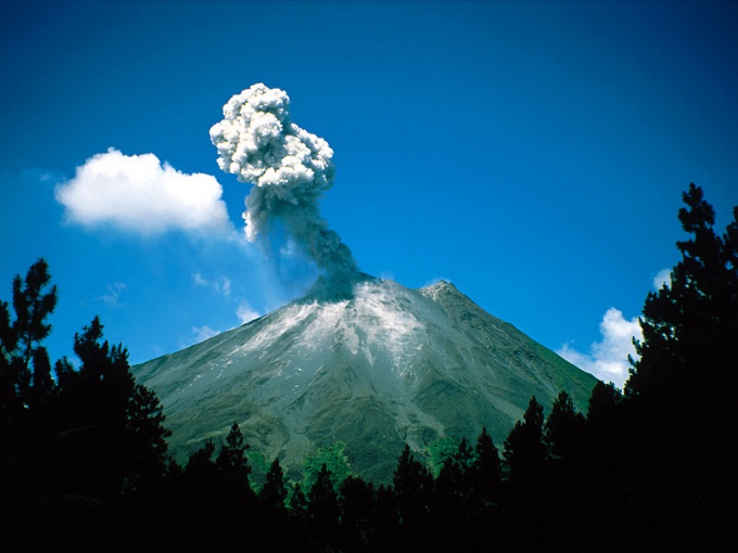 Как сделать модель вулкана