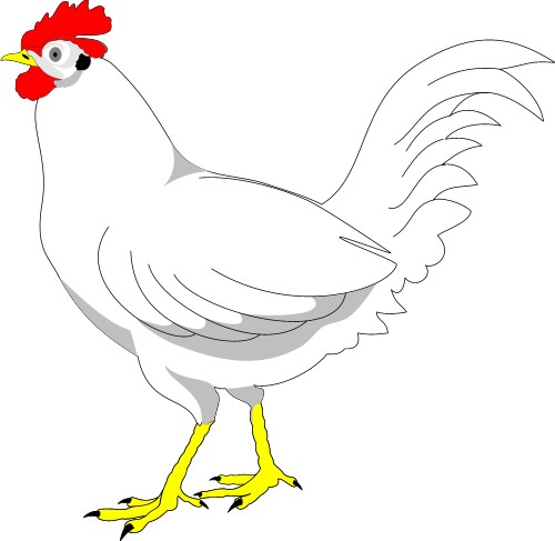 Как рисовать курицу