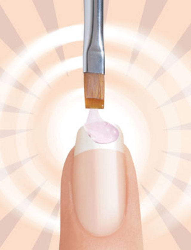 How to remove the glue with nail
